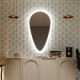 Su Misura Specchio Irregolare Filo Lucido Retroilluminante led 20W con bordo sabbiato art. spe193