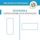 Su Misura Specchio bronzo rettangolare Filo Lucido montaggio reversibile