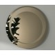 Su Misura Specchio Bronzo con disegno sabbiato Filo Lucido Rotondo cod.art98