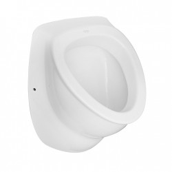 Orinatoio in ceramica bianca lucida montaggio a parete con ingresso acqua nascosto