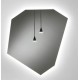 Su Misura Specchio irregolare Filo Lucido Retroilluminante led 20W modello astratto