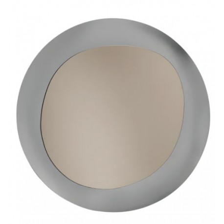 Specchio "Brio" bronzo con cornice riflettente vetro fumè da parete