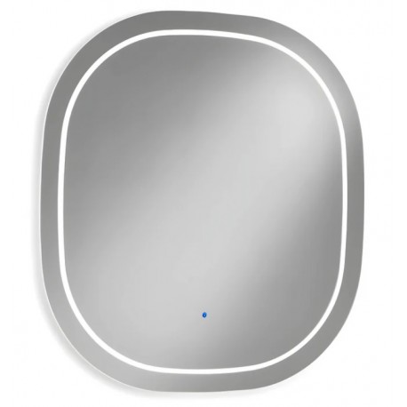 Su Misura Specchio Bagno Filo Lucido Retroilluminate led 20W art.623 con pulsante touch integrato