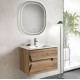 Su Misura Specchio Bagno Filo Lucido Retroilluminate led 20W art.623 con pulsante touch integrato