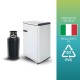 Mobile Porta Bombole Gas in PVC Grigio a 1 Anta con Maniglia e Piedi Antiscivolo - Misura 59x39x92 cm - Ideale per Esterni