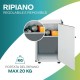 Mobile Porta Bombole Gas in PVC Grigio a 1 Anta con Maniglia e Piedi Antiscivolo - Misura 59x39x92 cm - Ideale per Esterni