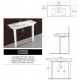 Serie Opulence Lavabo da 100 + Nr 2 Gambe anteriori Rak