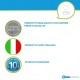 Mobile bagno cannettato tabacco 101x46 cm. completo di lavabo in ceramica + specchio led da selezionare in fase di ordine
