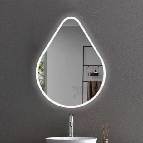 Specchio Su Misura Filo Lucido Retroilluminante led 20W mod. Goccia