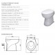 SFA WATERSAN - WC con TRITURATORE INTEGRATO Modello "WATERSAN COMPACT" - cod. WSC1 Doppio scarico 2/4 lt