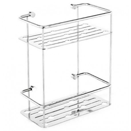 Cestello doccia Metaform acciaio inox 18 10 finitura cromata lucida, altezza 7 cm