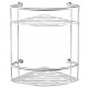 Angolare doccia doppio Metaform acciaio inox 18/10 finitura cromata lucida, altezza 30 cm