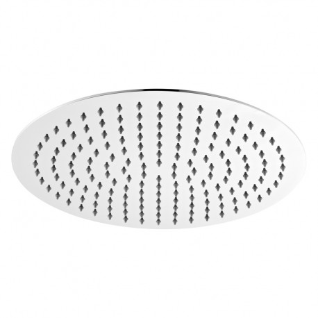 Soffione doccia tondo diametro 200 mm ultra slim in acciaio inox 304 cromato anticalcare
