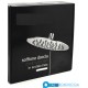 Soffione doccia tondo diametro 200 mm ultra slim in acciaio inox 304 cromato anticalcare