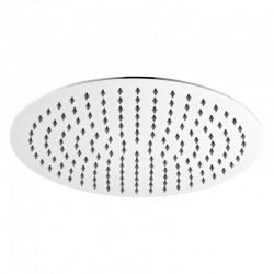 Soffione doccia tondo diametro 400 mm ultra slim in acciaio inox 304 cromato anticalcare