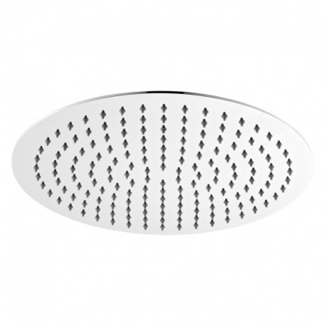 Soffione doccia tondo diametro 400 mm ultra slim in acciaio inox 304 cromato anticalcare