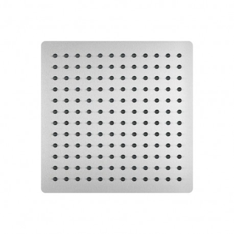 Soffione doccia quadro 40x40 cm slim in acciaio inox cromato anticalcare