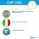 Soffione doccia quadro 35x35 cm ultra slim in acciaio inox 304 cromato anticalcare