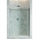 Box doccia scorrevole per nicchia cristallo trasparente 8 mm profili in acciaio inox lucidi altezza 200 cm art. fla601
