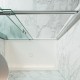 Box doccia scorrevole per nicchia cristallo trasparente 8 mm profili in acciaio inox lucidi altezza 200 cm art. fla601