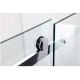 Box doccia scorrevole per nicchia cristallo trasparente 8 mm profili in acciaio inox lucidi altezza 200 cm art. fla601