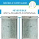 Box doccia scorrevole per nicchia cristallo trasparente 8 mm profili in acciaio inox lucidi altezza 200 cm art. fla601