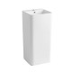 Lavabo quadro Freestanding in ceramica bianca lucida mod. York