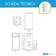 Lavabo quadro Freestanding in ceramica bianca lucida mod. York