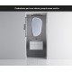 Su Misura Specchio Irregolare con sabbiatura Filo Lucido Retroilluminante led 20W art. spe7213