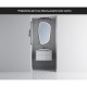 Su Misura Specchio Irregolare con disegno sabbiato Filo Lucido Retroilluminante led 20W art.7216 con pulsante touch integrato