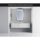 Su Misura Specchio Irregolare con disegno sabbiato Filo Lucido Retroilluminante led 20W art.116 con pulsante touch integrato