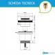 Piletta Click Clack UNIVERSALE In Ottone Dorato soft gold Con Tappo tondo da  1"1/4 per lavabo o bidet con troppo pieno