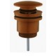 Piletta Click Clack UNIVERSALE In Ottone bronzato Con Tappo tondo da  1"1/4 per lavabo o bidet senza troppo pieno