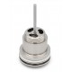 Piletta Click Clack UNIVERSALE In acciaio spazzolato Con Tappo tondo da  1"1/4 per lavabo o bidet senza troppo pieno