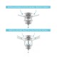 Piletta Click Clack UNIVERSALE In Ottone Dorato soft gold Con Tappo tondo da  1"1/4 per lavabo o bidet con troppo pieno