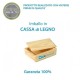 Mobile sottolavello Teak 20x50 + lavello inox 2 vasche con gocciolatoio a destra