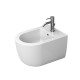 Bidet sospeso serie mirto round short di Dolomite in ceramica bianco lucido