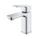 Rubinetto miscelatore monocomando cromato per lavabo con piletta click clack serie cubeo Grohe