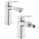 Miscelatori Lavabo Prolungato + Bidet serie Cubeo di Grohe con Pilette click clack 1 1/4"