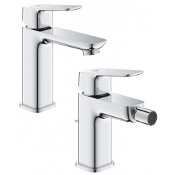 Miscelatori Lavabo Prolungato + Bidet serie Cubeo di Grohe con Pilette click clack 1 1/4"