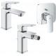 Miscelatori Cubeo di Grohe Lavabo + Bidet con Pilette Click Clack + Doccia Incasso con Deviatore