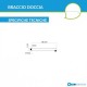 kit set doccia braccio, soffione e doccino con flessibile + presa acqua modello square quadro nero opaco