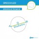 Specchio Bagno Tondo Filo Lucido con disegno sabbiato Stelle Retroilluminato led 20W art.spe47