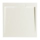 Piatto Doccia 100x100 cm in Pietra Sintetica altezza da 2,4 a 3 cm colore  beige (RAL 9001 - bianco crema)