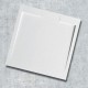 Piatto Doccia 90x90 cm in Pietra Sintetica altezza da 2,4 a 3 cm colore bianco (RAL 9003 - bianco segnale)