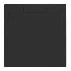 Piatto Doccia 100x100 cm in Pietra Sintetica altezza da 2,4 a 3 cm colore grafite (RAL 7016 - grigio antracite)