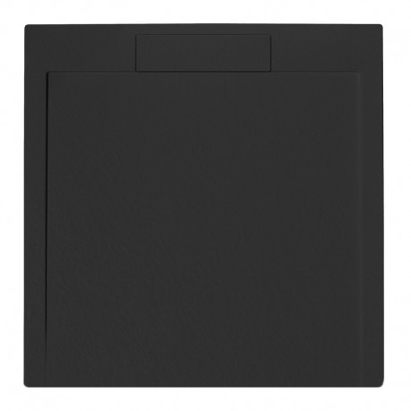 Piatto Doccia 90x90 cm in Pietra Sintetica altezza da 2,4 a 3 cm colore grafite (RAL 7016 - grigio antracite)