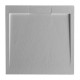 Piatto Doccia 90x90 cm in Pietra Sintetica altezza da 2,4 a 3 cm colore grigio (RAL 7035 - grigio luce)