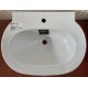 Lavabo pozzi ginori easy 02 da 68 cm. art. 42031000 in ceramica bianca lucida