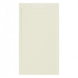 Piatto Doccia 80x140 cm in Pietra Sintetica altezza da 2,4 a 3 cm colore beige (RAL 9001 - bianco crema)